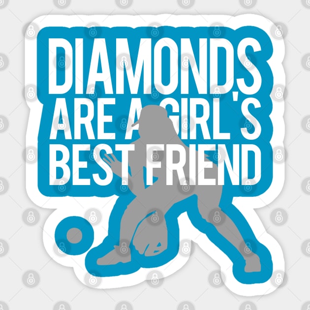 Diamonds Are a Girl's Best Friend Sticker by PopCultureShirts